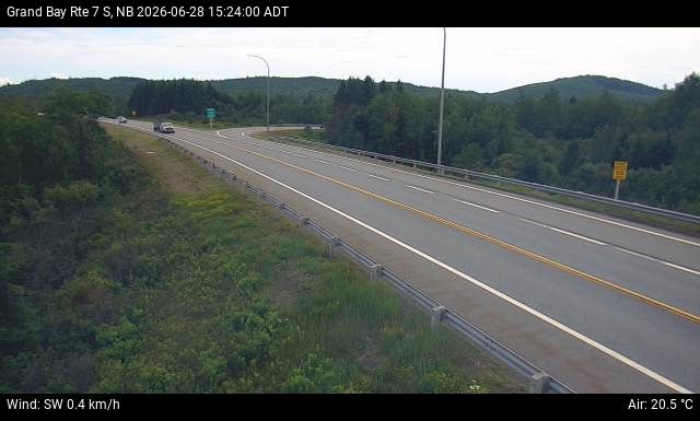 Web Cam image of Grand Bay-Westfield (NB Highway 7)
