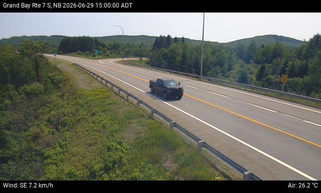 Web Cam image of Grand Bay-Westfield (NB Highway 7)