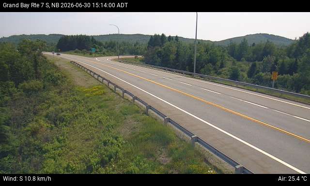 Web Cam image of Grand Bay-Westfield (NB Highway 7)