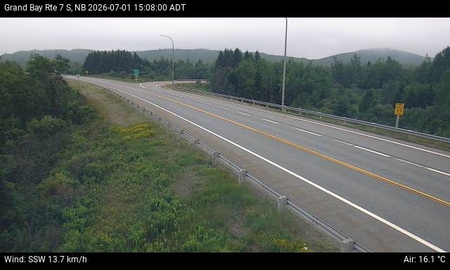 Web Cam image of Grand Bay-Westfield (NB Highway 7)