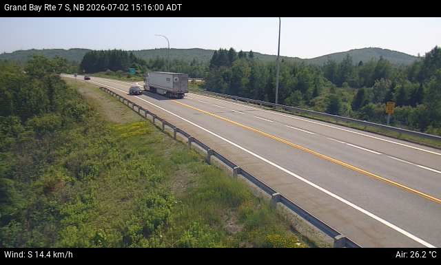 Web Cam image of Grand Bay-Westfield (NB Highway 7)
