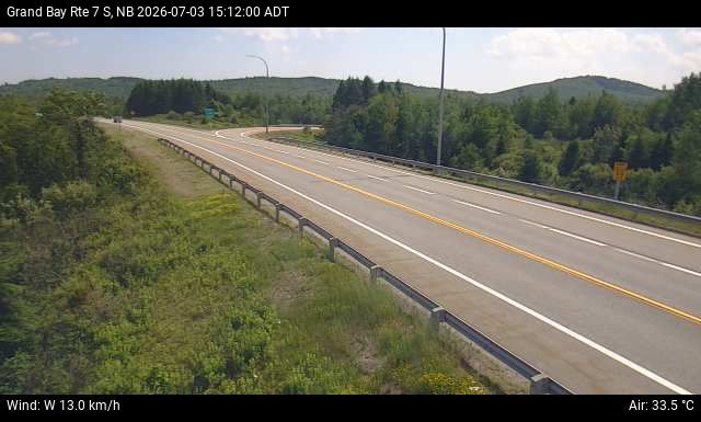 Web Cam image of Grand Bay-Westfield (NB Highway 7)