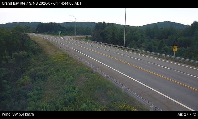 Web Cam image of Grand Bay-Westfield (NB Highway 7)