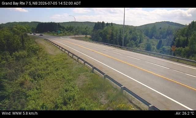 Web Cam image of Grand Bay-Westfield (NB Highway 7)