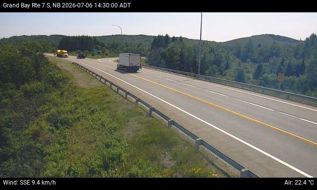 Web Cam image of Grand Bay-Westfield (NB Highway 7)