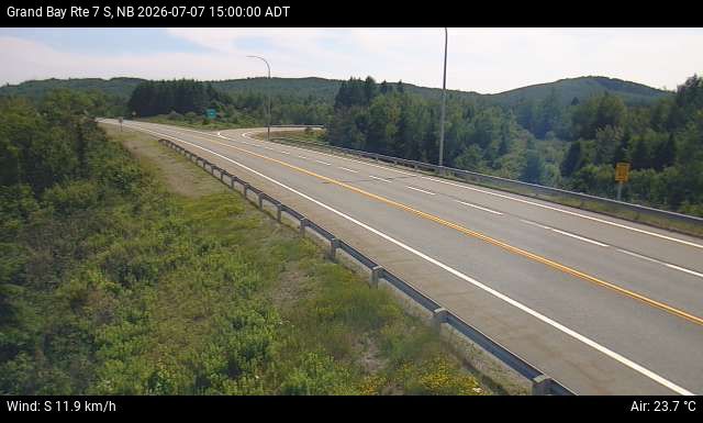 Web Cam image of Grand Bay-Westfield (NB Highway 7)