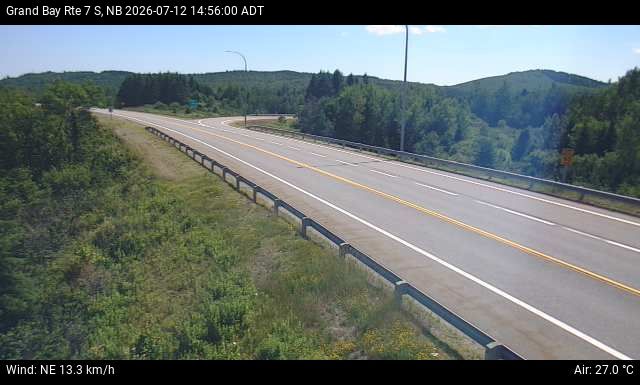 Web Cam image of Grand Bay-Westfield (NB Highway 7)