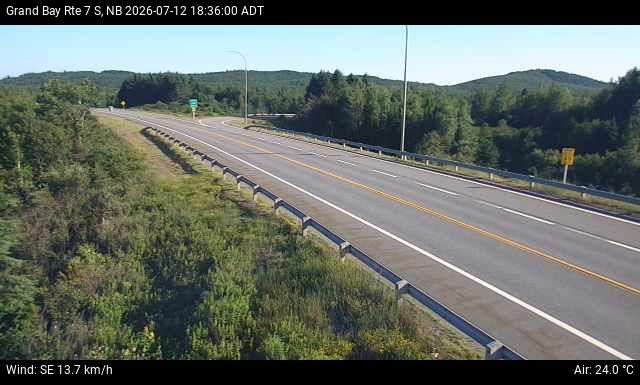 Web Cam image of Grand Bay-Westfield (NB Highway 7)