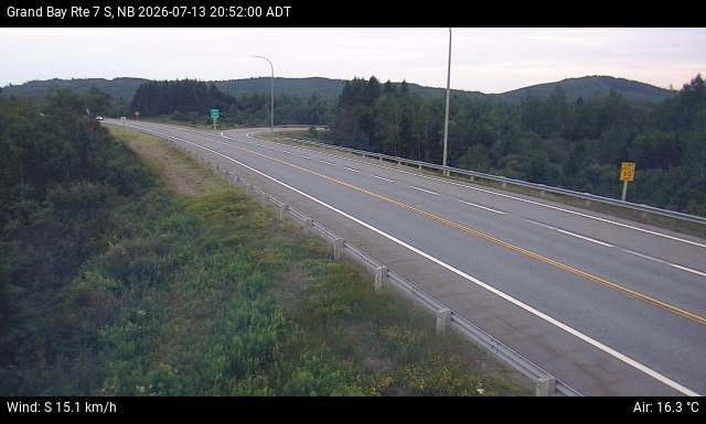 Web Cam image of Grand Bay-Westfield (NB Highway 7)