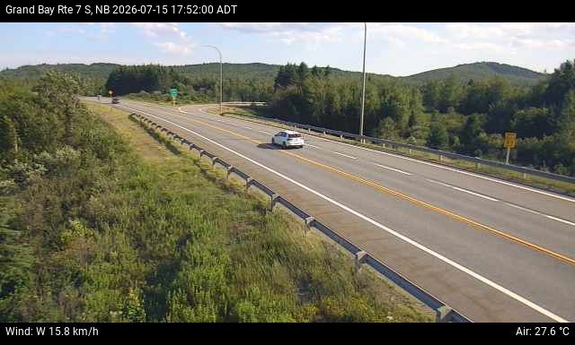 Web Cam image of Grand Bay-Westfield (NB Highway 7)