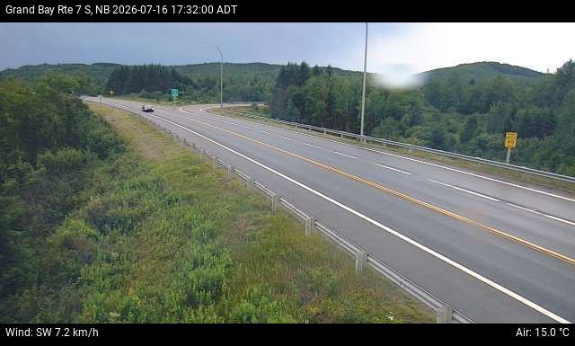 Web Cam image of Grand Bay-Westfield (NB Highway 7)