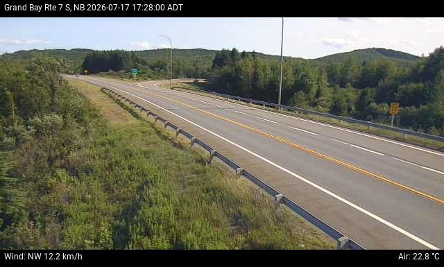Web Cam image of Grand Bay-Westfield (NB Highway 7)