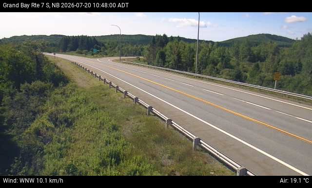 Web Cam image of Grand Bay-Westfield (NB Highway 7)