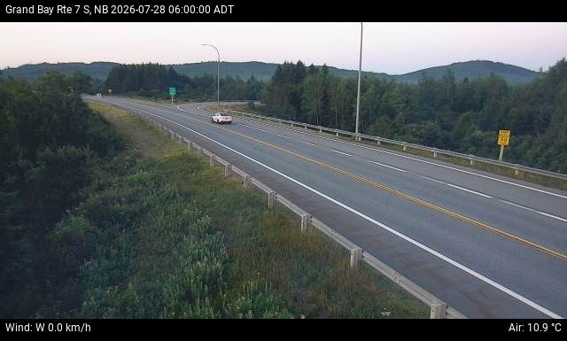 Web Cam image of Grand Bay-Westfield (NB Highway 7)