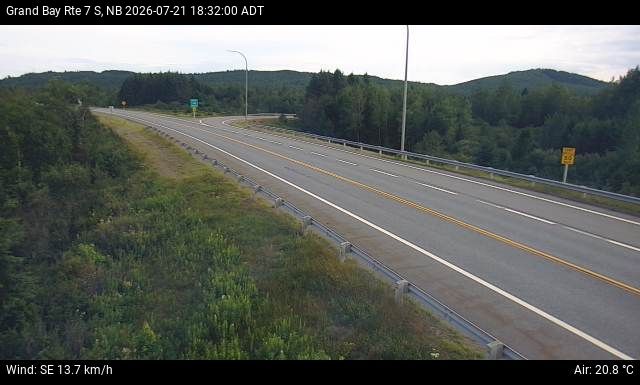 Web Cam image of Grand Bay-Westfield (NB Highway 7)