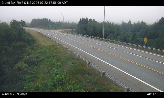 Web Cam image of Grand Bay-Westfield (NB Highway 7)