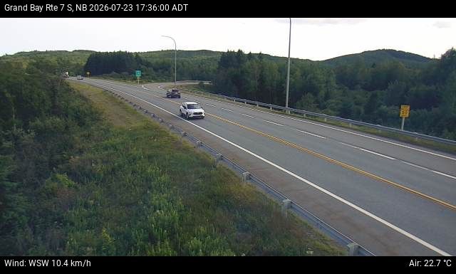 Web Cam image of Grand Bay-Westfield (NB Highway 7)