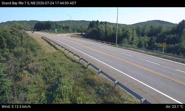 Web Cam image of Grand Bay-Westfield (NB Highway 7)