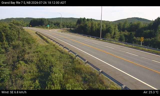 Web Cam image of Grand Bay-Westfield (NB Highway 7)