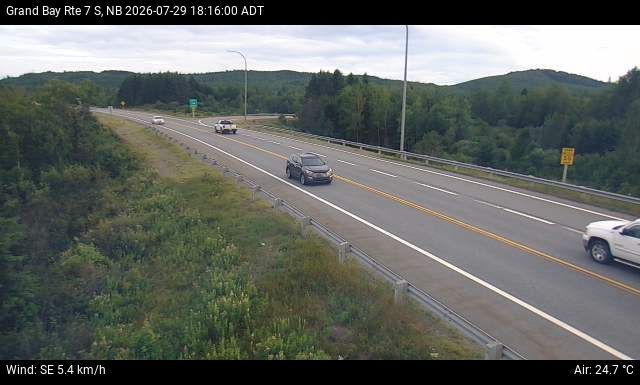 Web Cam image of Grand Bay-Westfield (NB Highway 7)