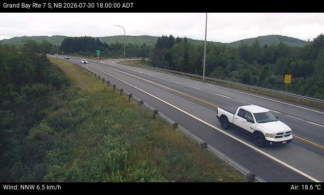 Web Cam image of Grand Bay-Westfield (NB Highway 7)