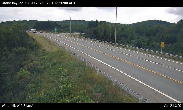 Web Cam image of Grand Bay-Westfield (NB Highway 7)