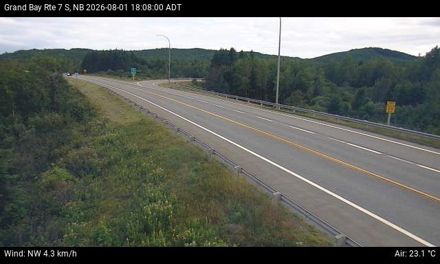 Web Cam image of Grand Bay-Westfield (NB Highway 7)