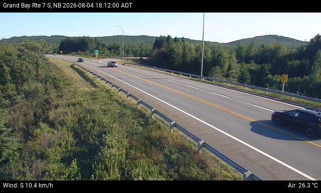 Web Cam image of Grand Bay-Westfield (NB Highway 7)
