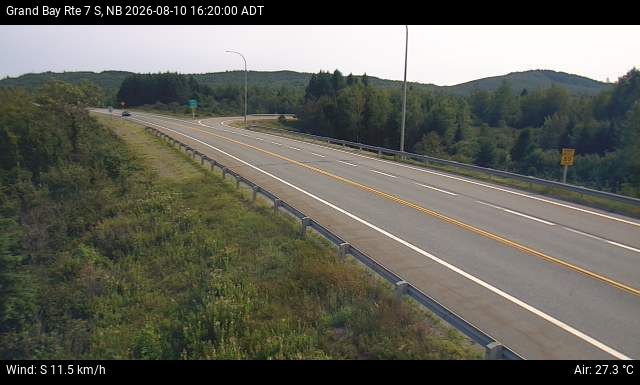 Web Cam image of Grand Bay-Westfield (NB Highway 7)