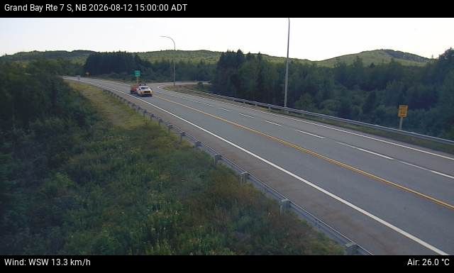 Web Cam image of Grand Bay-Westfield (NB Highway 7)
