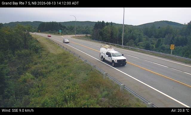 Web Cam image of Grand Bay-Westfield (NB Highway 7)