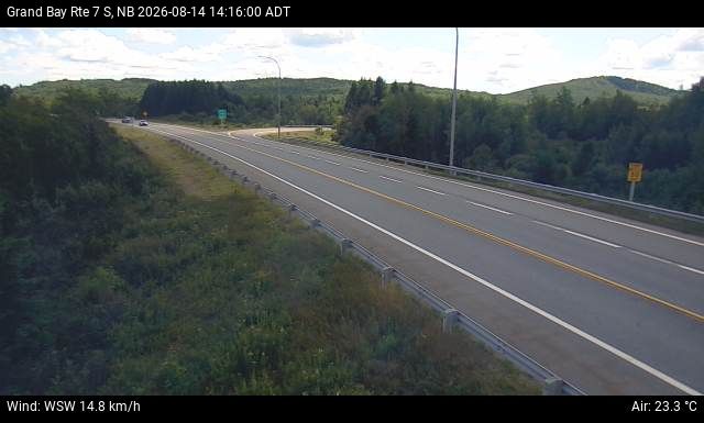 Web Cam image of Grand Bay-Westfield (NB Highway 7)