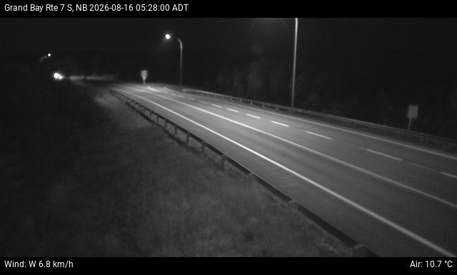 Web Cam image of Grand Bay-Westfield (NB Highway 7)