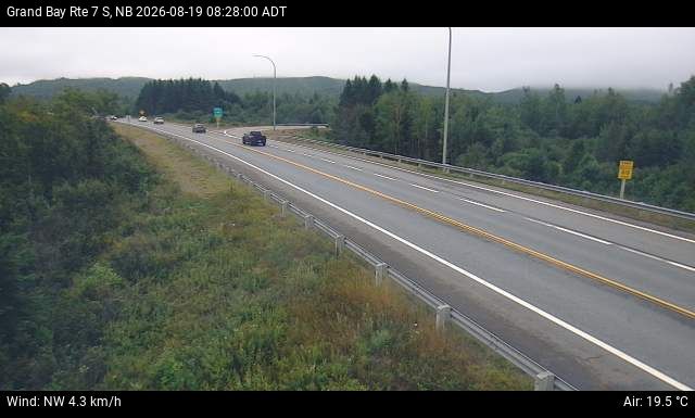 Web Cam image of Grand Bay-Westfield (NB Highway 7)