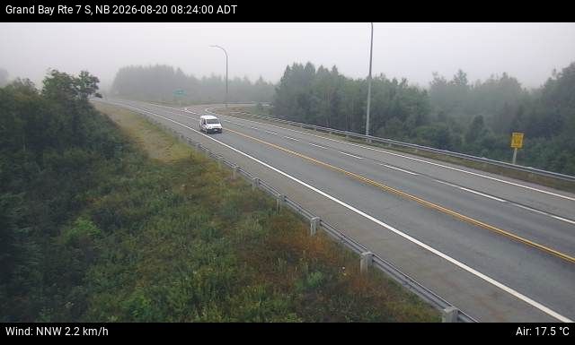 Web Cam image of Grand Bay-Westfield (NB Highway 7)