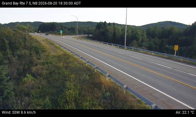 Web Cam image of Grand Bay-Westfield (NB Highway 7)