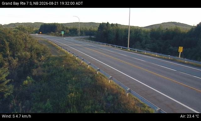 Web Cam image of Grand Bay-Westfield (NB Highway 7)