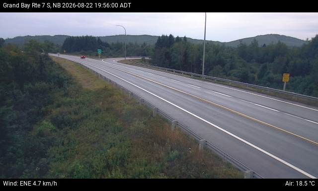 Web Cam image of Grand Bay-Westfield (NB Highway 7)