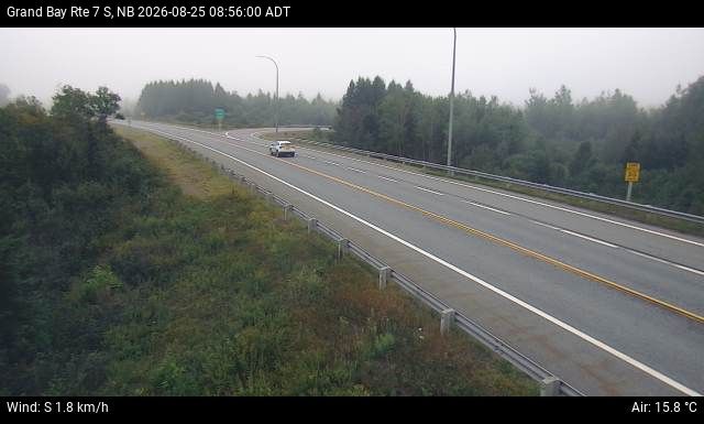 Web Cam image of Grand Bay-Westfield (NB Highway 7)