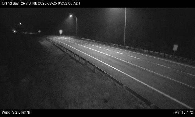 Web Cam image of Grand Bay-Westfield (NB Highway 7)