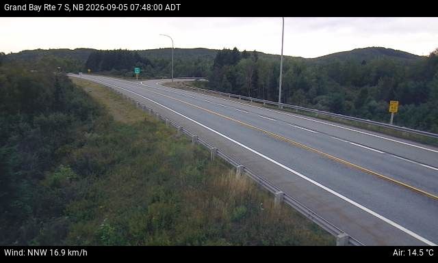 Web Cam image of Grand Bay-Westfield (NB Highway 7)