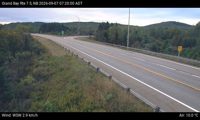 Web Cam image of Grand Bay-Westfield (NB Highway 7)