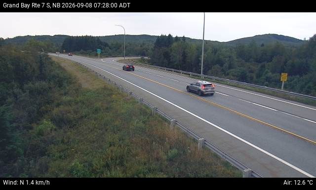 Web Cam image of Grand Bay-Westfield (NB Highway 7)