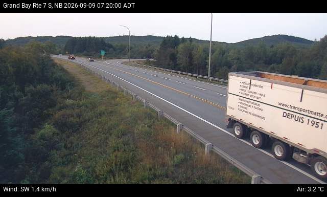 Web Cam image of Grand Bay-Westfield (NB Highway 7)