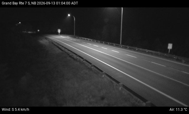 Web Cam image of Grand Bay-Westfield (NB Highway 7)