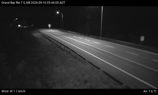 Web Cam image of Grand Bay-Westfield (NB Highway 7)
