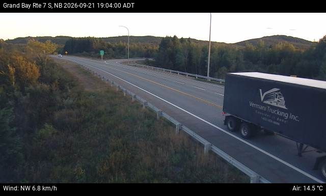 Web Cam image of Grand Bay-Westfield (NB Highway 7)