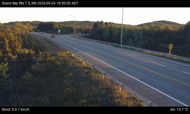Web Cam image of Grand Bay-Westfield (NB Highway 7)
