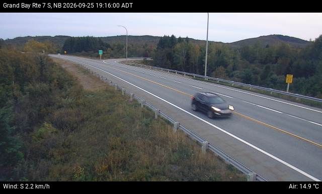 Web Cam image of Grand Bay-Westfield (NB Highway 7)