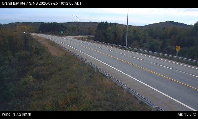 Web Cam image of Grand Bay-Westfield (NB Highway 7)
